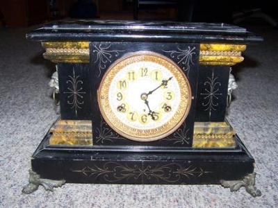 New Haven Black Mantel Clock