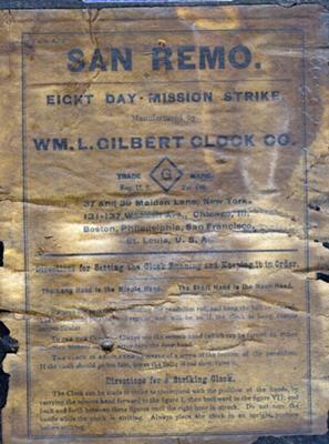Gilbert clock label