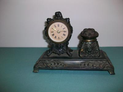 Antique German Metal Clock