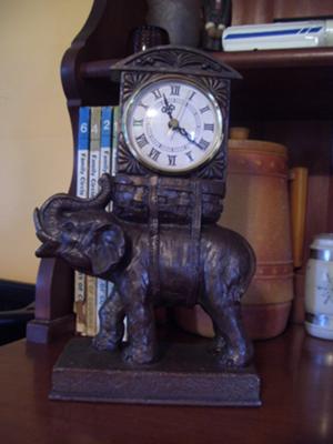 Brass Figural Clock