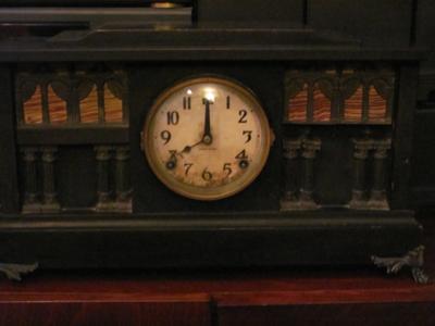 Ingraham Black Mantel Clock