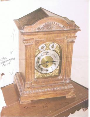 English Table Clock