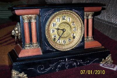 Gilbert Black Mantel Clock