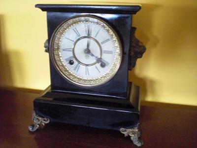 New Haven Black Mantel Clock