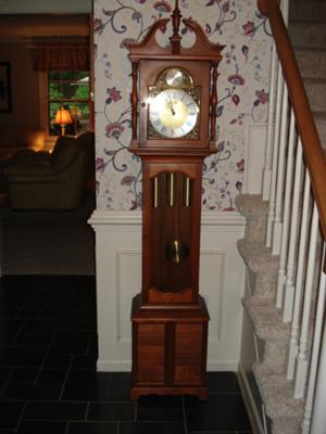 Clock movement and front