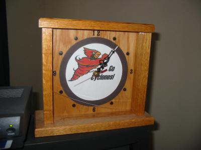 Iowa State University Cyclones Clock