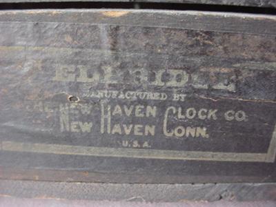 New Haven Clock Company Label