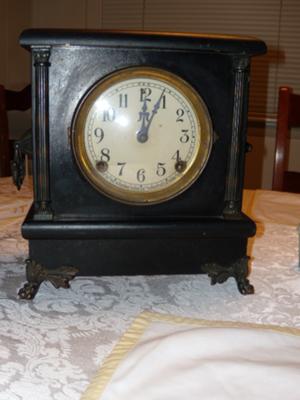 Clock's front view