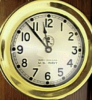 A Chelsea nautical clock made for the US Navy.
