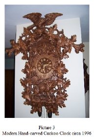 Hand-carved cuckoo clock