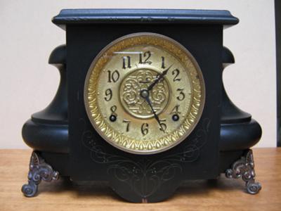 Ingraham Black Mantel Clock