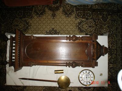 Front of clock