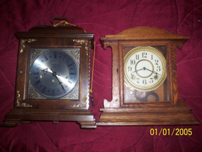 My 2 Mantel Clocks