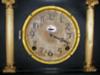 Black mantel clock dial